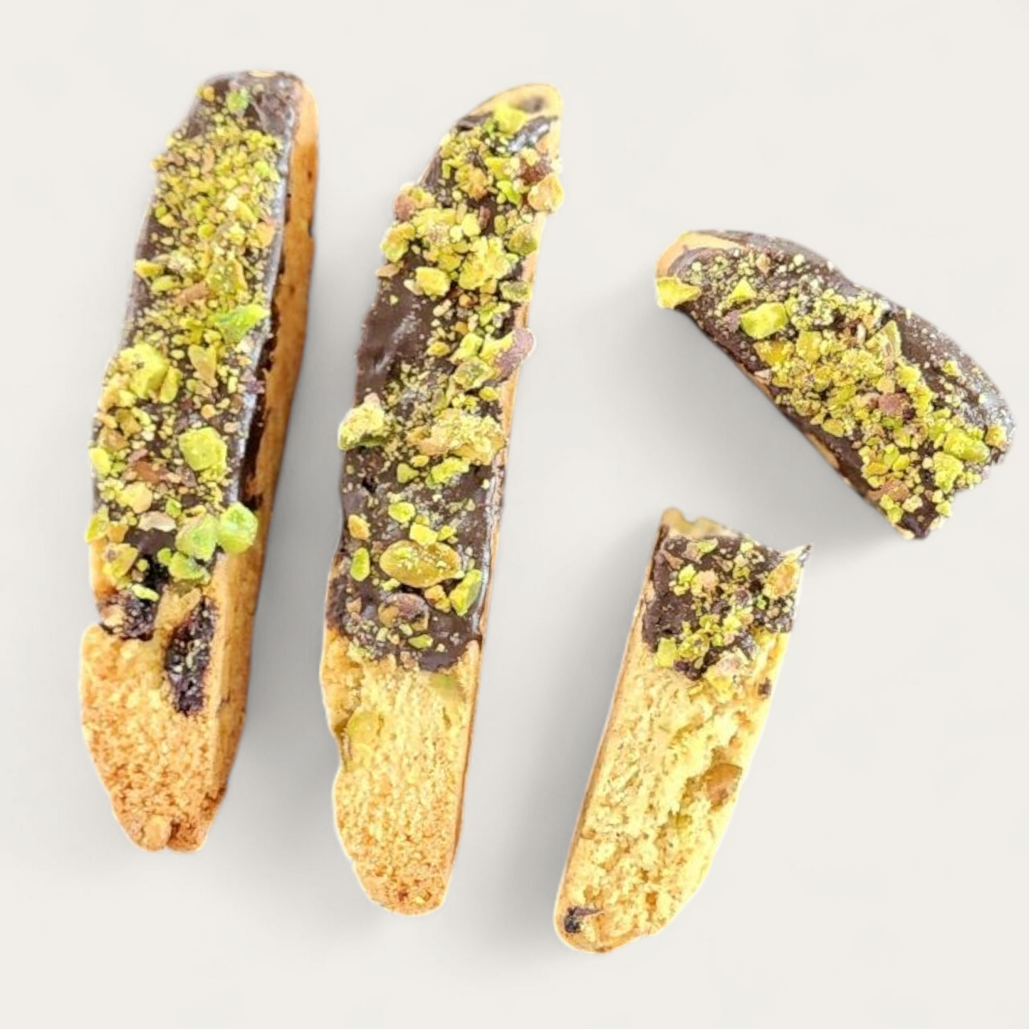 Biscotti - Pistachio Cherry with Dark Chocolate Dunk