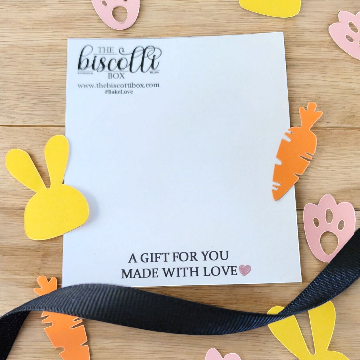 Handwritten Gift Message with Confetti