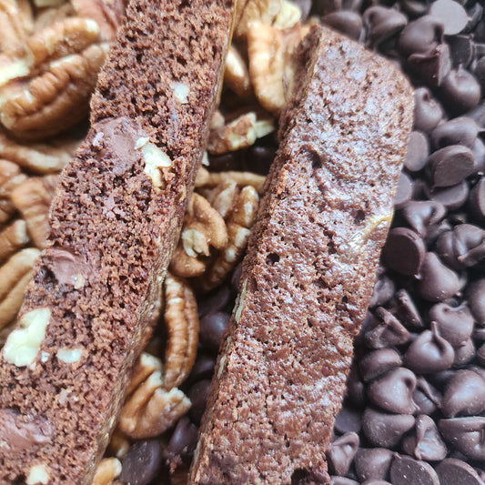 Biscotti - Brownie Pecan